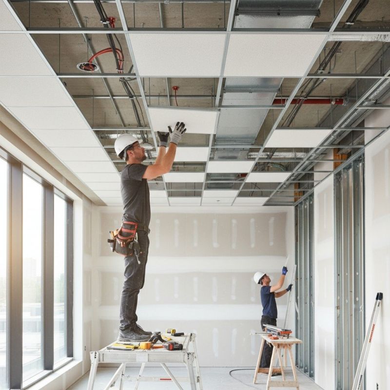 Ceiling Beam Installation