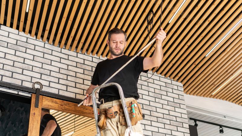 ceiling beam installation